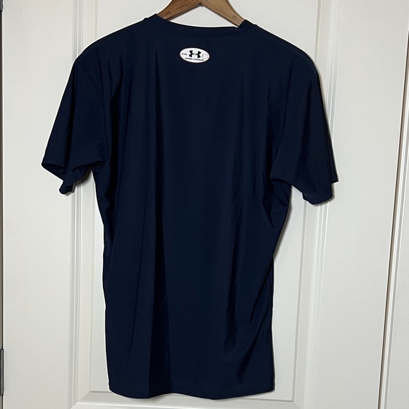 Under Armour Rash Guard Navy Blue Short Sleeve Tee XXL - Picture 3 of 5